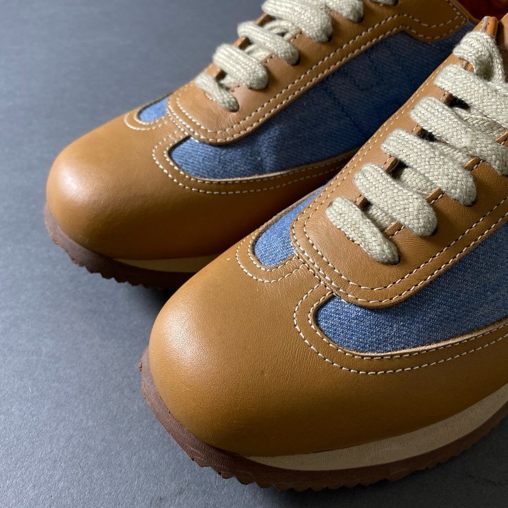 2h3 《美品》 HERMES エルメス Quick Leather Sneakers クイック