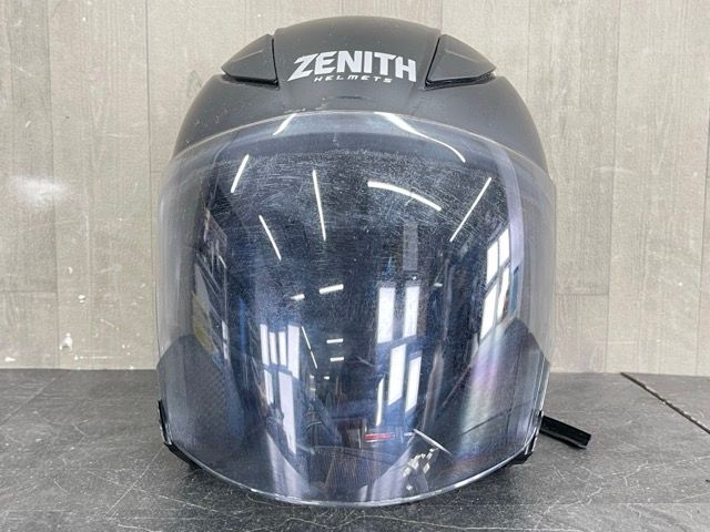 ジェットヘルメット 【中古】YAMAHA ヤマハ ZENITH ゼニス YJ-20 ブラック Lサイズ 59-60未満 バイク オートバイ PSCマーク有 / 92538