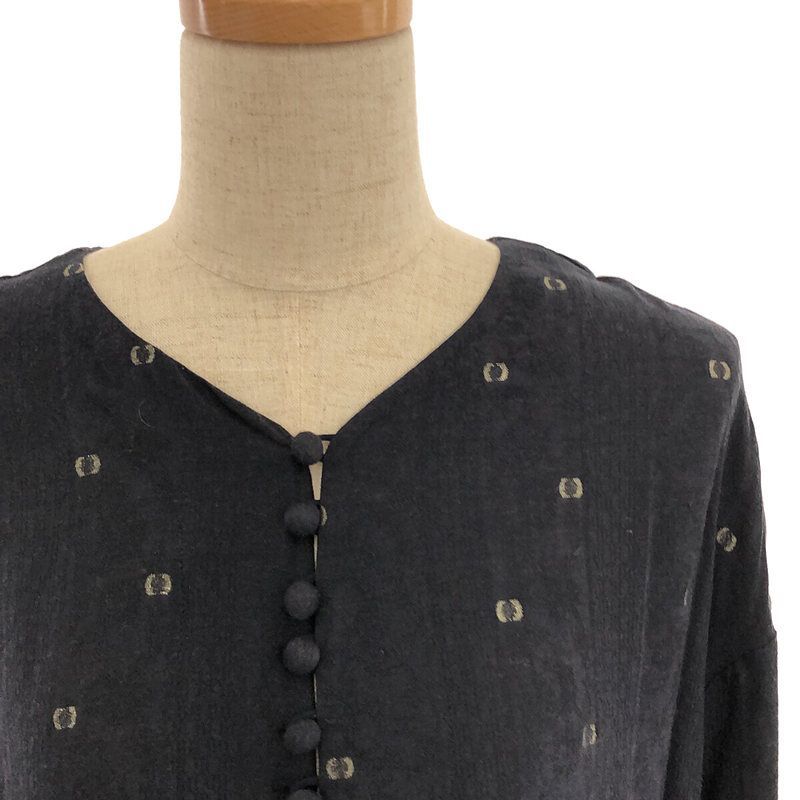 Mame Kurogouchi / マメクロゴウチ | ジャガード 総刺繍 シルク混  