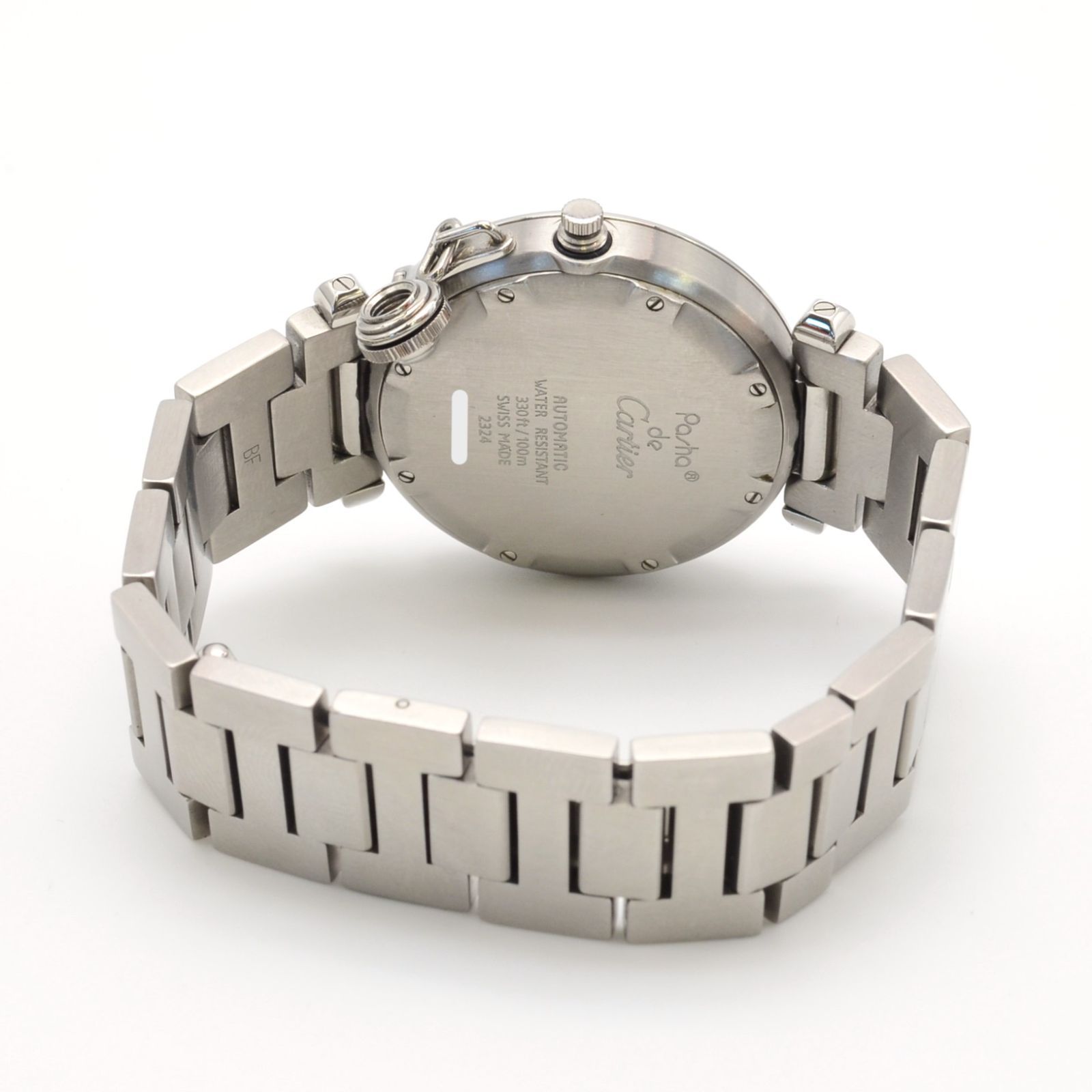 CARTIER カルティエ パシャC W31015M7 ビッグデイト SS AT/自動巻 白 