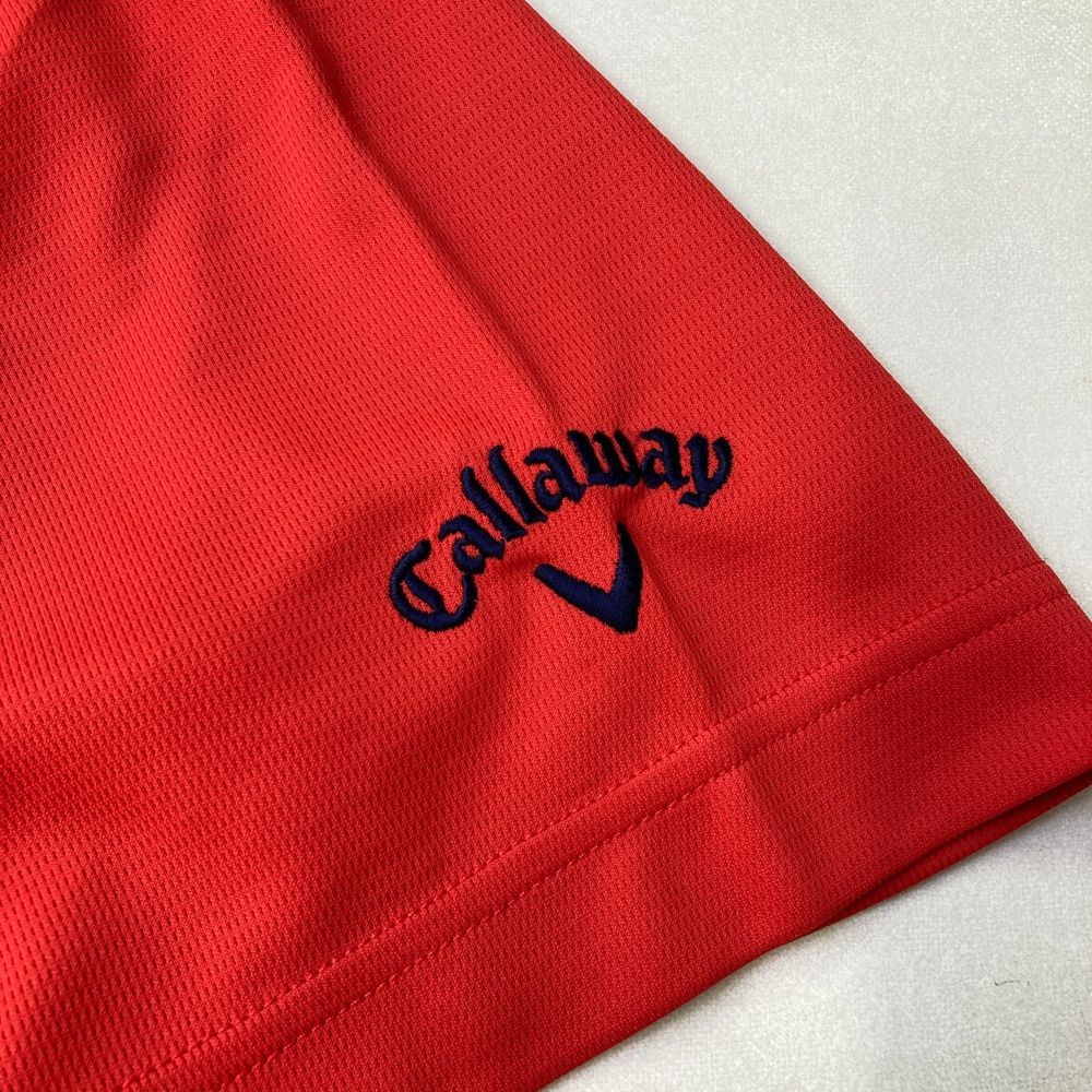 サイズ：L CALLAWAY キャロウェイ モックネック半袖Tシャツ