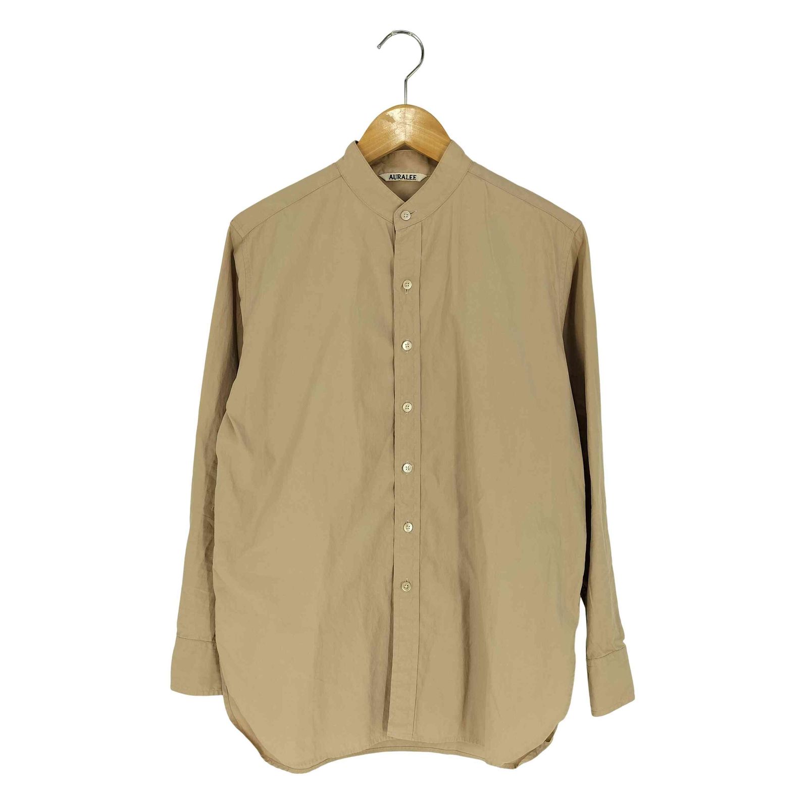 オーラリー AURALEE WASHED FINX TWILL SHIRTS ウォッシュド フィンクス ツイル シャツ レディース JPN：0 