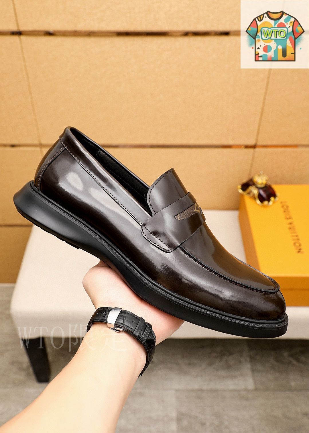 LOUIS VUITTON ルイ・ヴィトン カジュアルレザーシューズ11-1