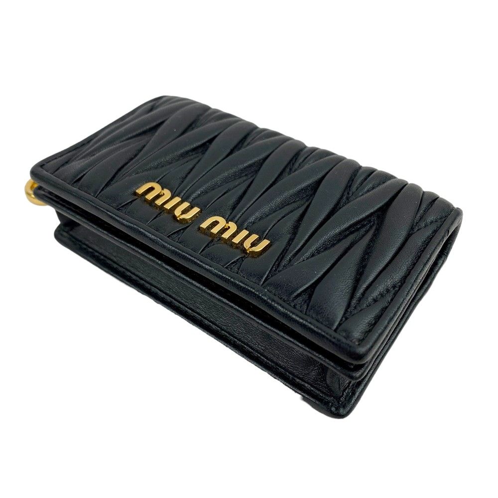 ◇SALE◇ □美品□ ミュウミュウ 名刺入れ カード ケース キーリング