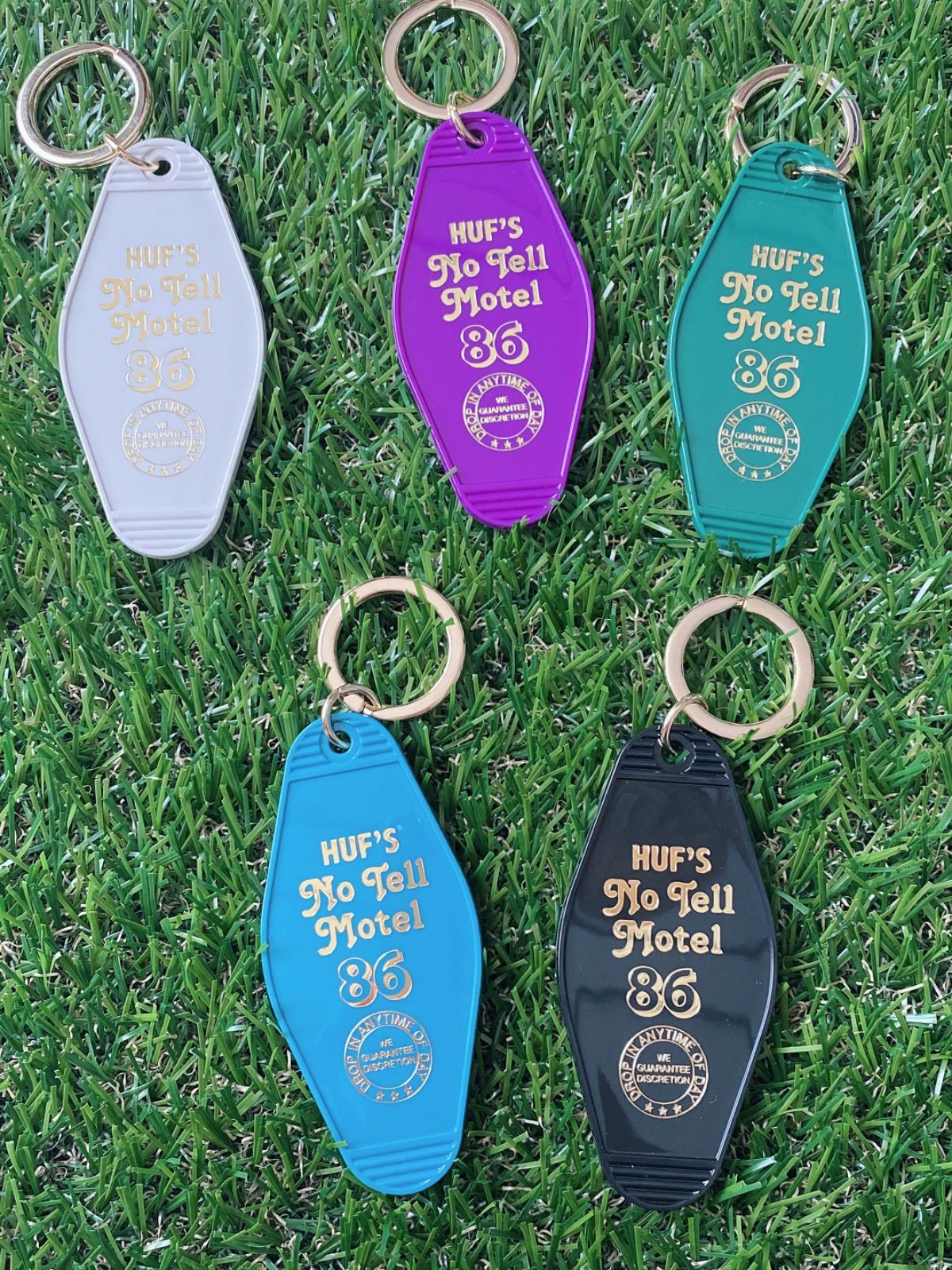 キーホルダー MOTEL KEY TAG HUF 最大56％オフ！