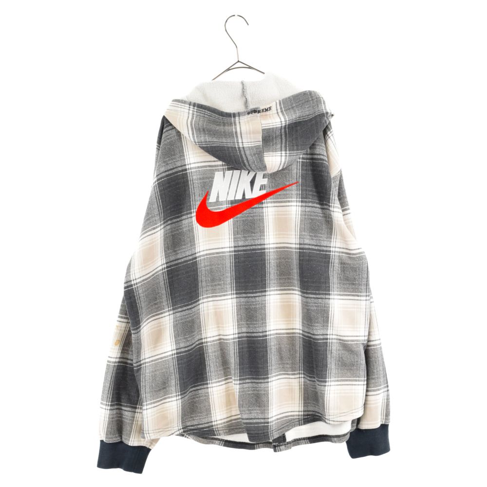 SUPREME (シュプリーム) 18AW×NIKE Plaid Hooded Sweatshirt ナイキ ス