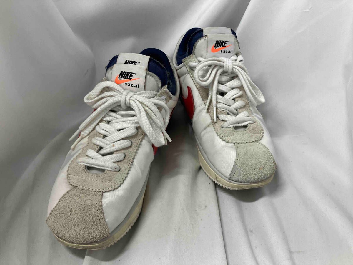 NIKE／sacai／Zoom Cortez White and University／スニーカー／ホワイト／26.5cm／DQ0581-100