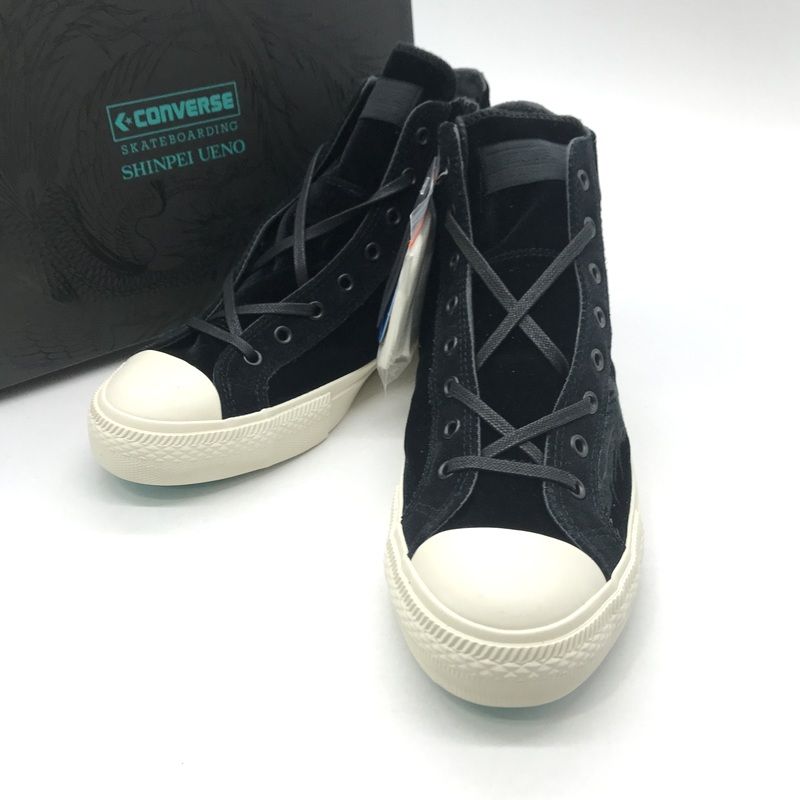 CONVERSE スニーカー 1SC865 新品同様 箱付 スケートボーディング ブレイクスター SK シンペイウエノ ハイ 28cm 黒 コンバース 靴 B12900