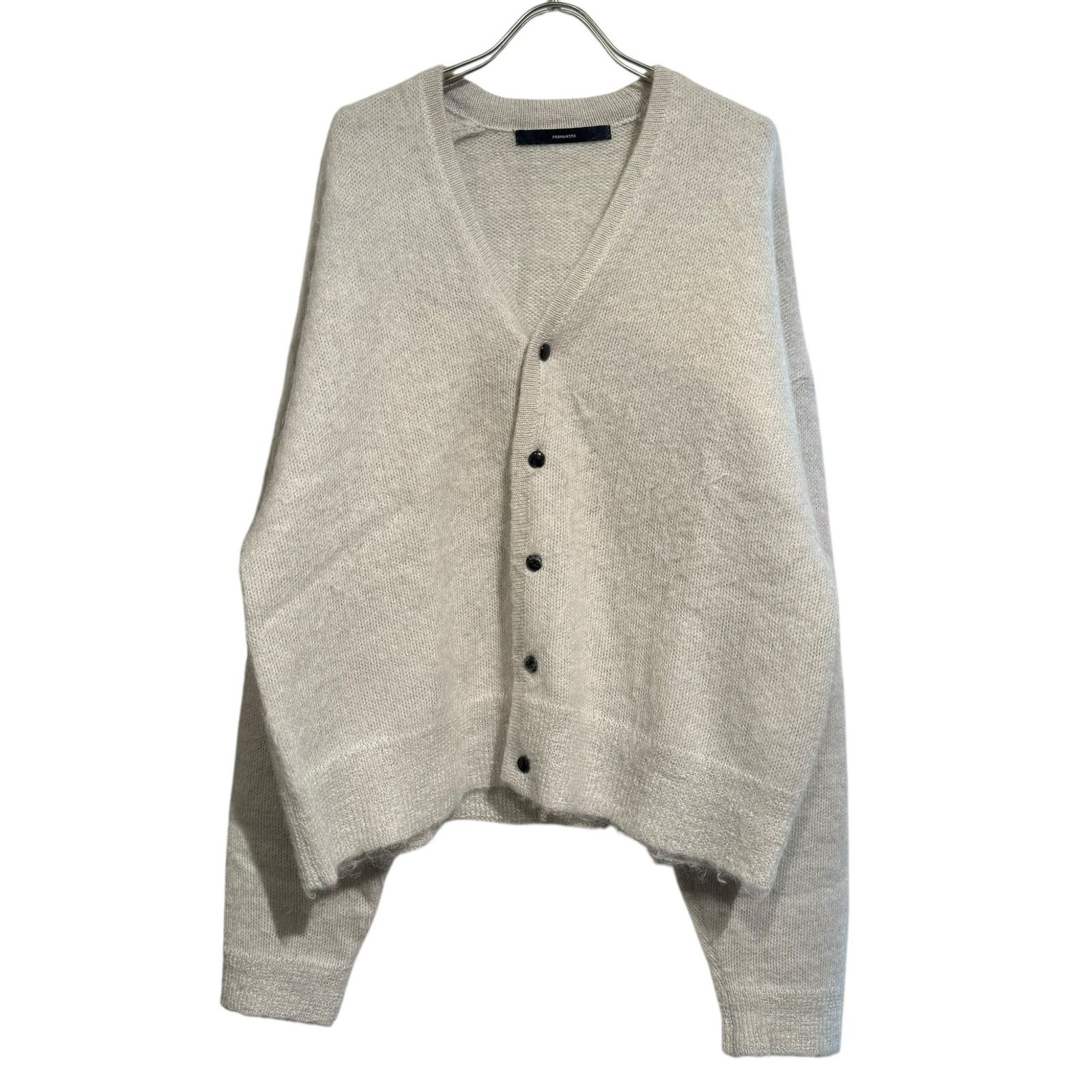 FRAMeWORK フレームワーク ④ 21080220303040 キッドモヘアミックスカーディガン レディース グレー