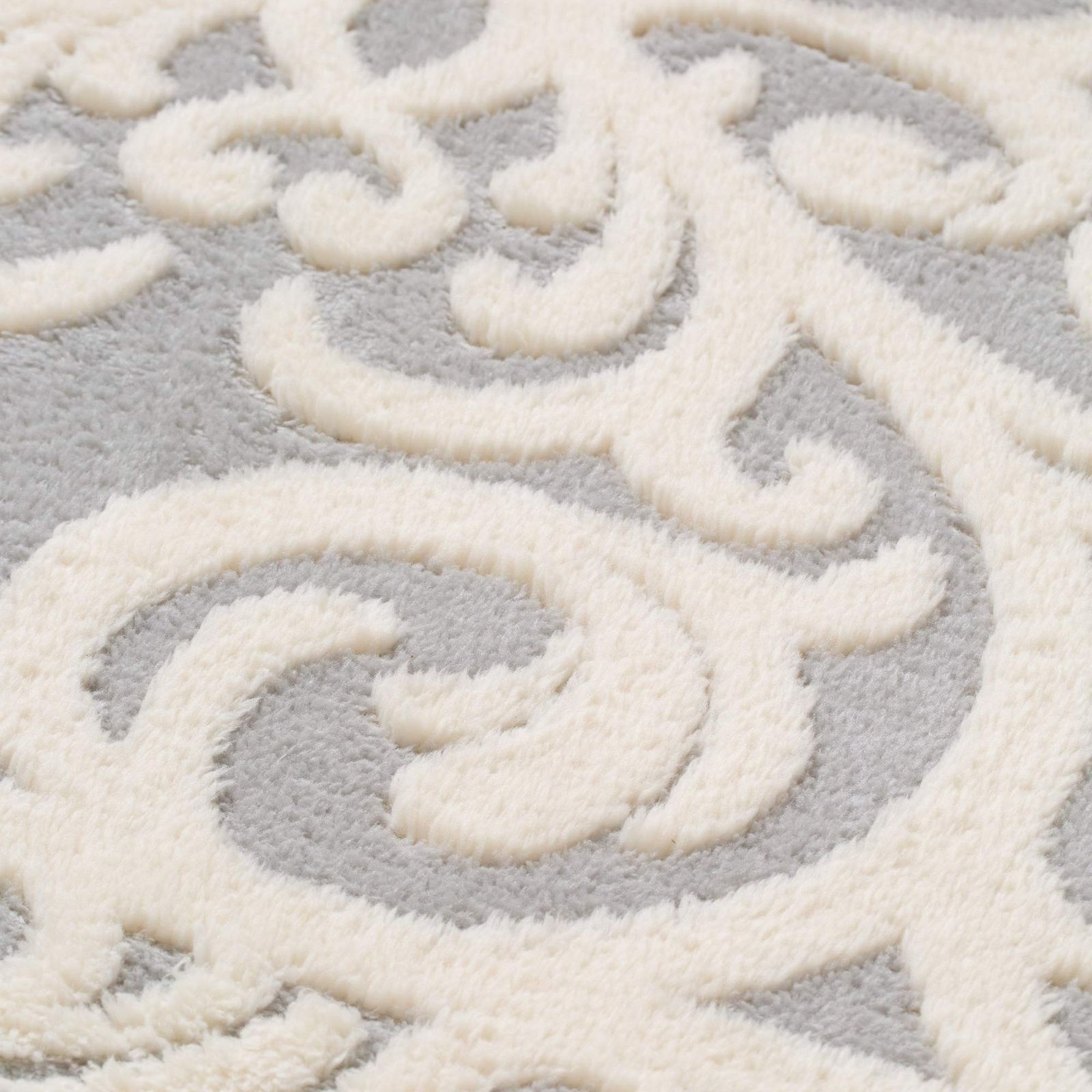 【正規品】 新着商品 絨毯 洗濯可 こたつ対応 床暖房対応 190×140cm グレー×アイボリー M ホットカーペットラグ エルフィア フランフラン Francfranc