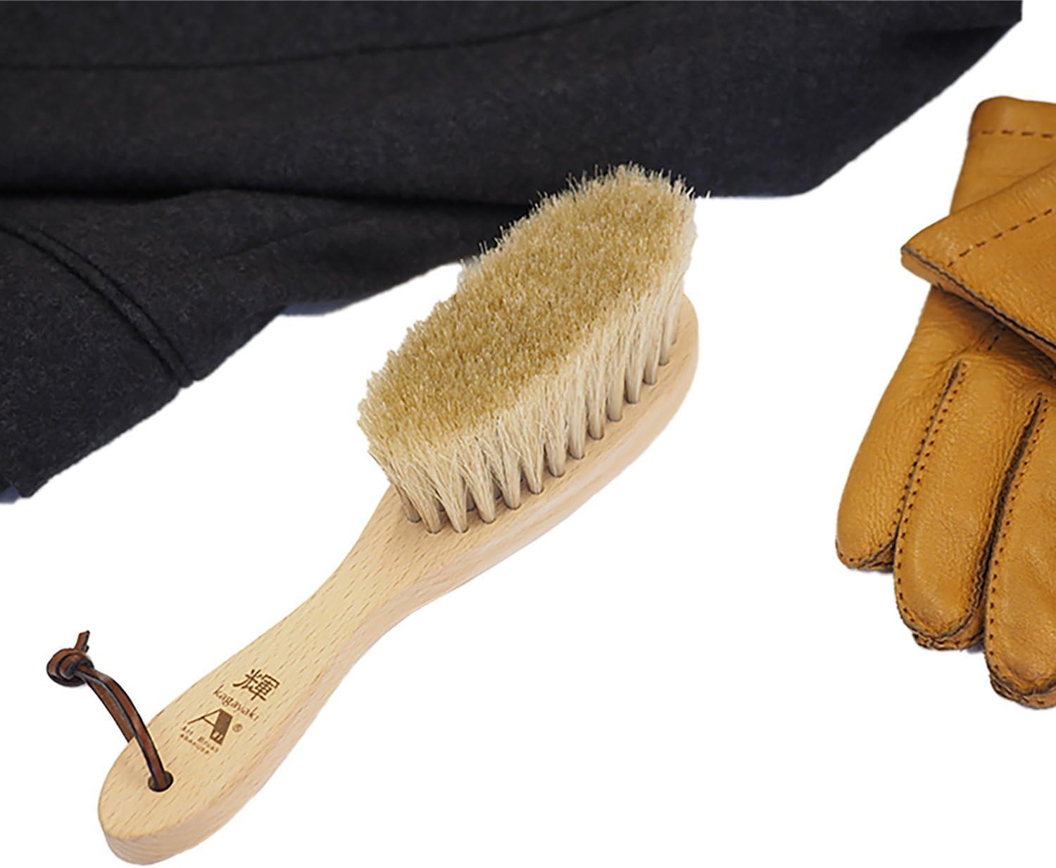  浅草アートブラシ カシミヤブラシ 輝 桐箱入り 洋服ブラシ 馬毛 白馬毛 その他 掃除用具