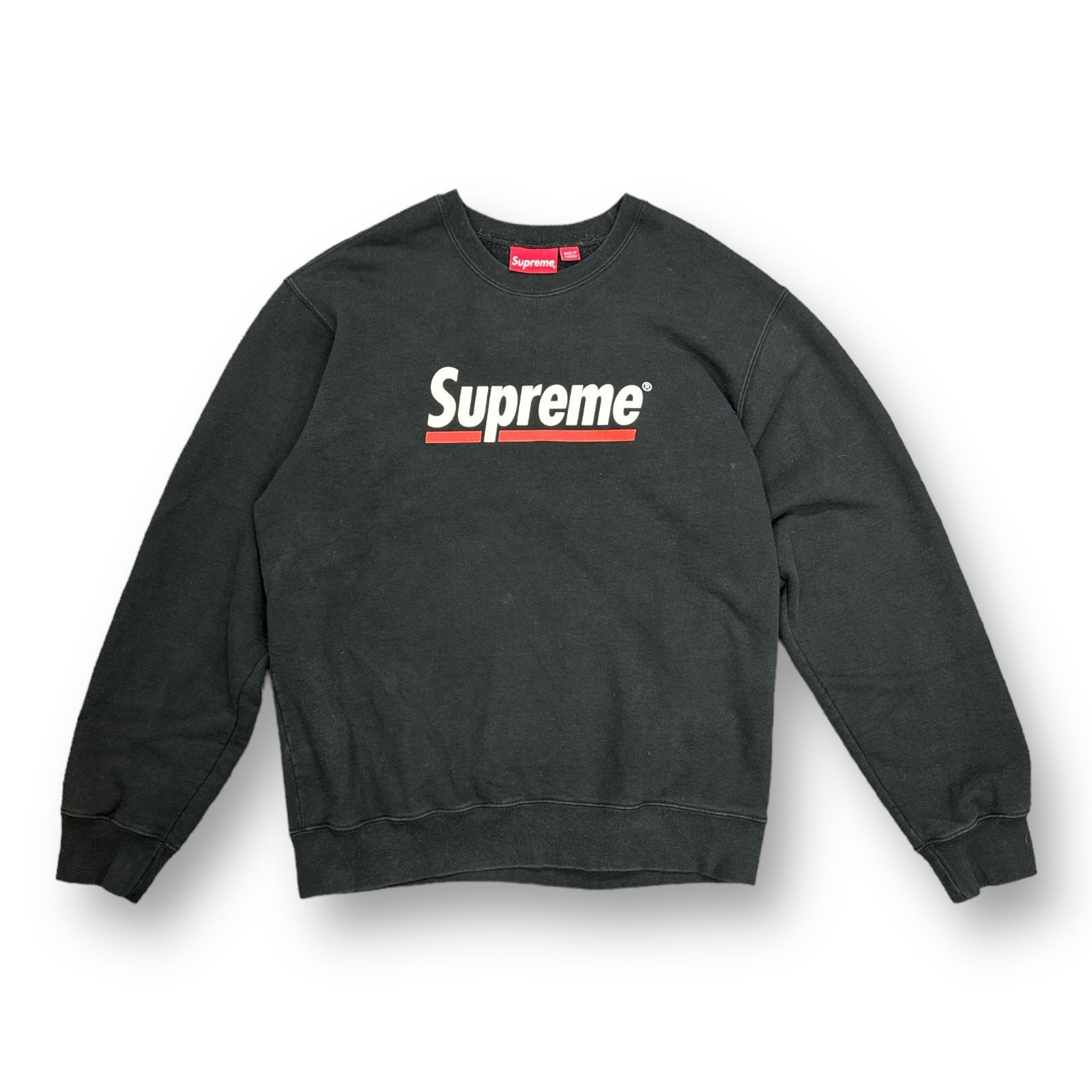 国内正規 Supreme 20SS Underline Crewneck Sweatshirt アンダーライン クルーネック スウェット トレーナー  シュプリーム ブラック L 66844A - メルカリ