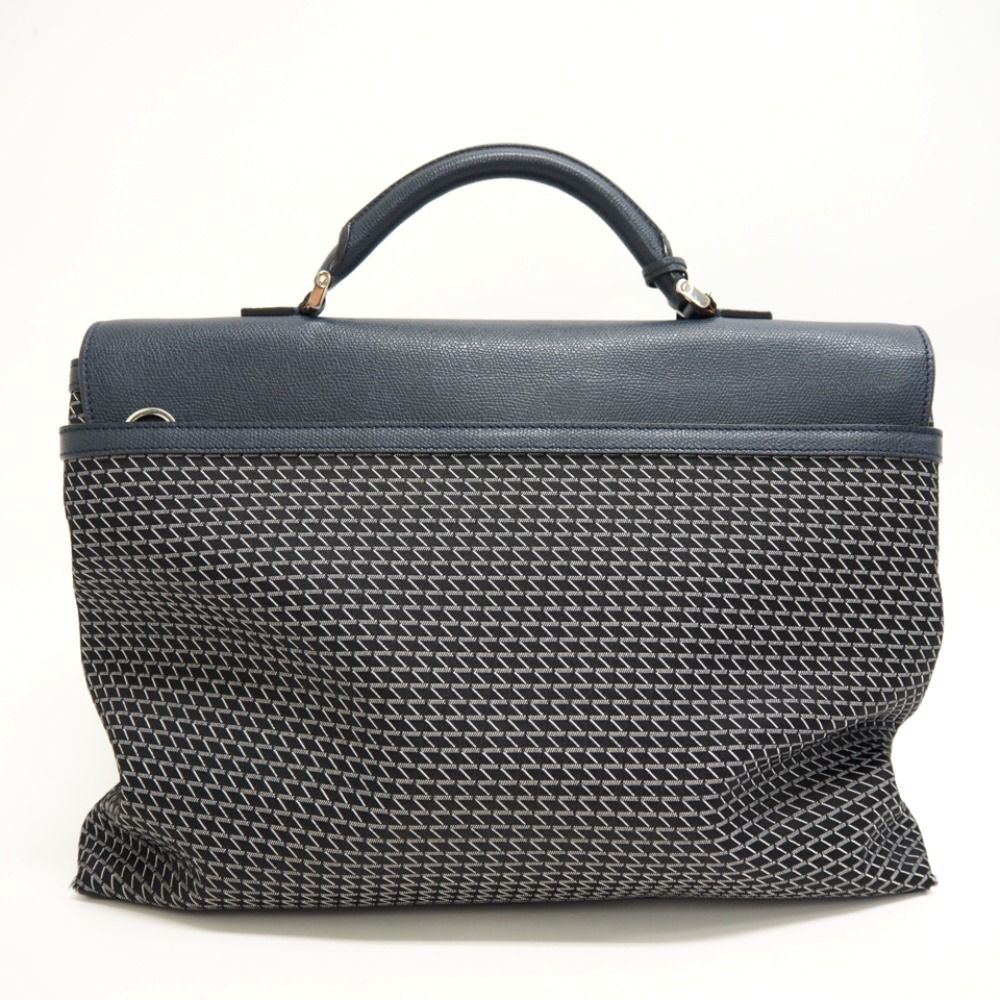 Valextra k-VALビジネスバッグ ネイビー&プラダショルダーベルト