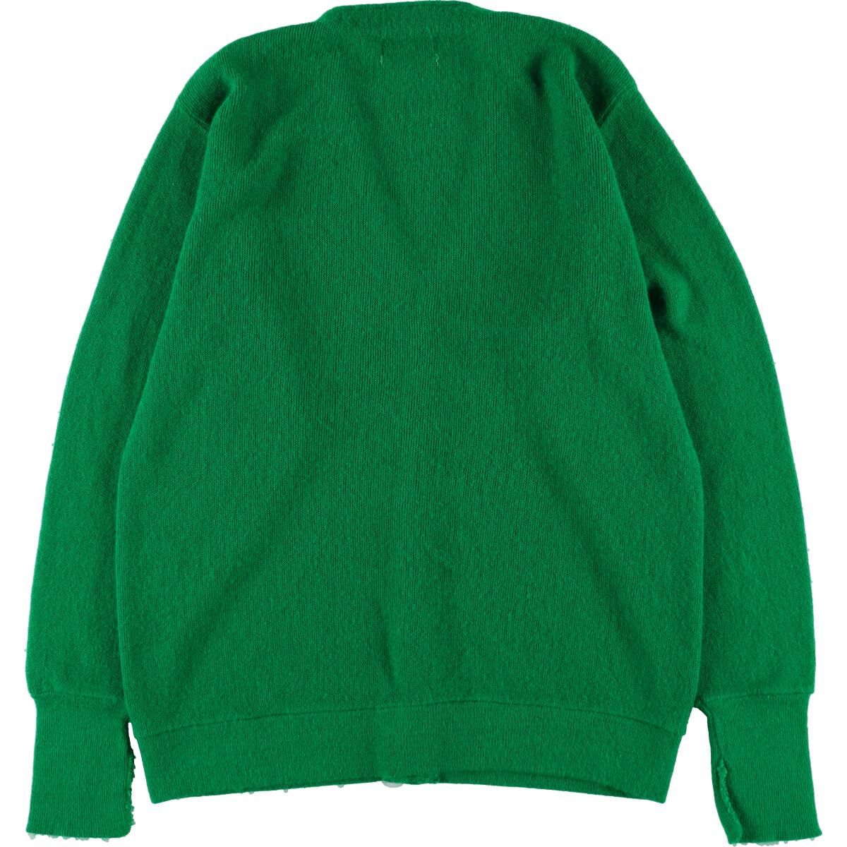 古着 70年代 ラコステ LACOSTE IZOD アクリルニットカーディガン 