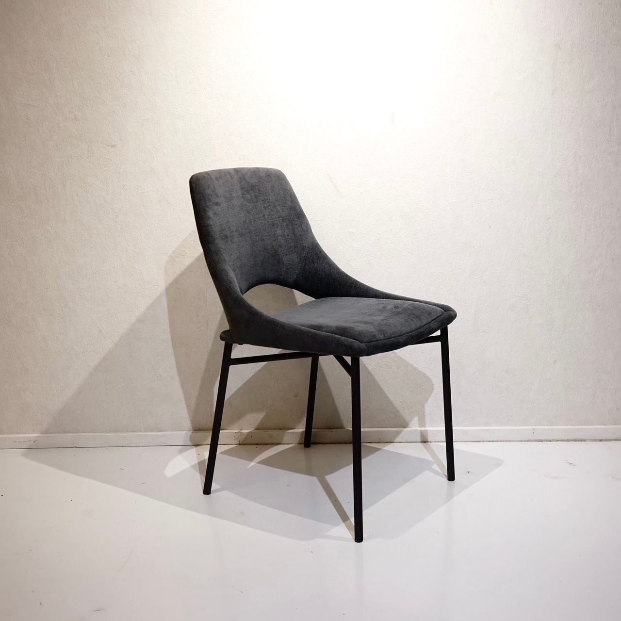 Francfranc フランフラン アビレ ダイニングチェア チェア 椅子 ファブリック スチール脚 モダン ミニマル ホテルライク