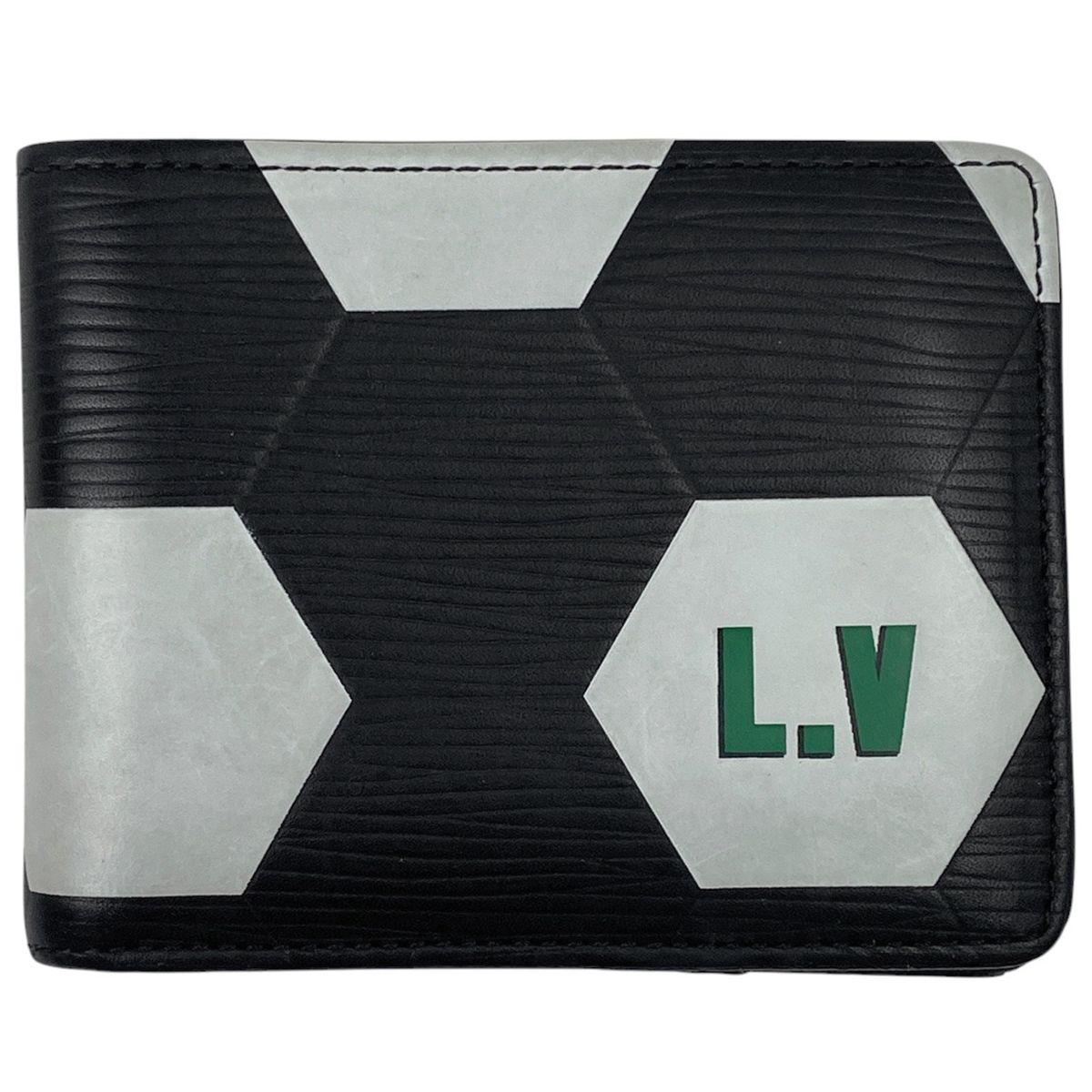 LOUIS VUITTON ルイ・ヴィトン ポルトフォイユ・スレンダー黒 ルイヴィトンポルトフォイユスレンダー 黒/グレー メンズ 二