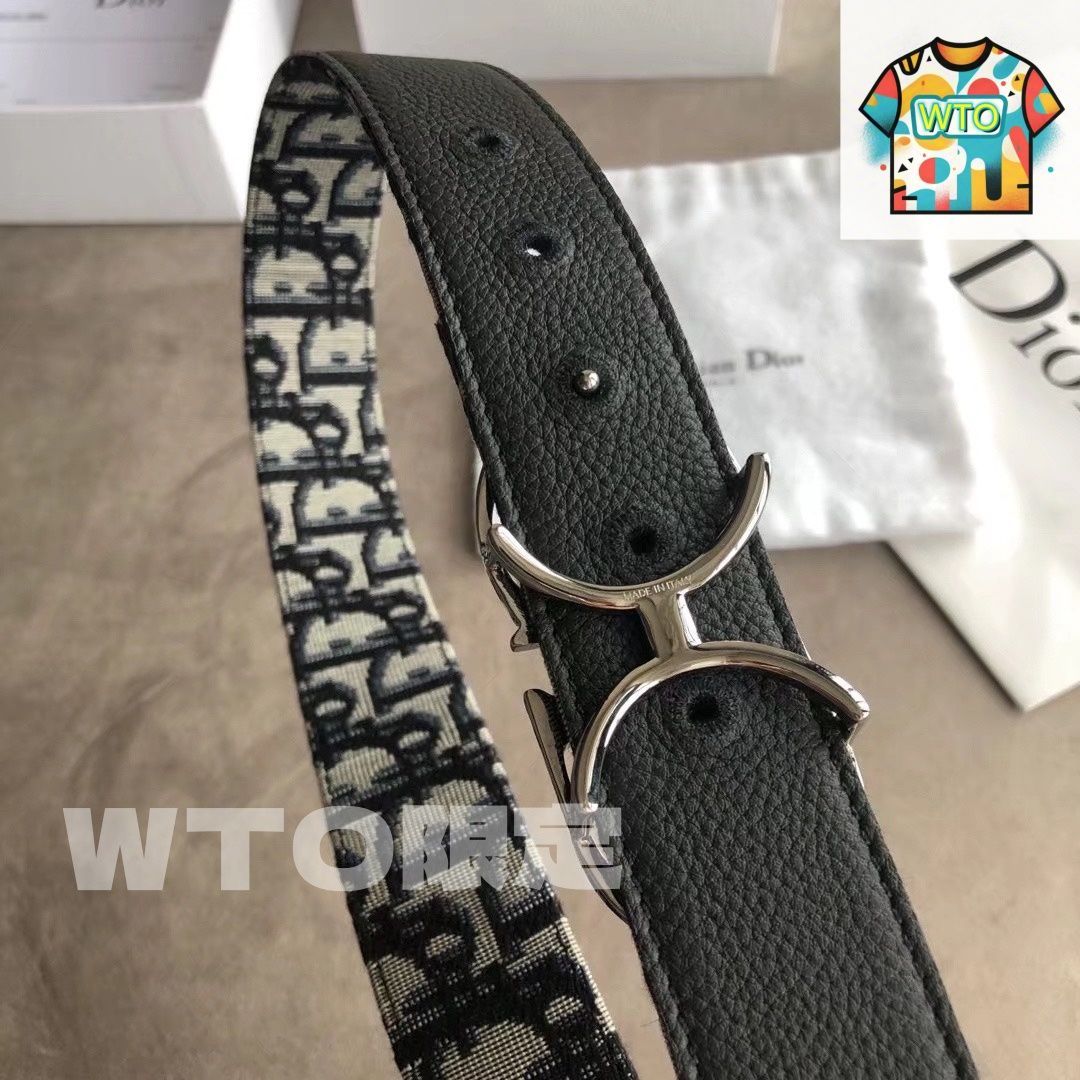 Dior ベルト 美品 今日WTO】DIOR ダブルフェイスユニセックスベルト-MQ78 - メルカリ