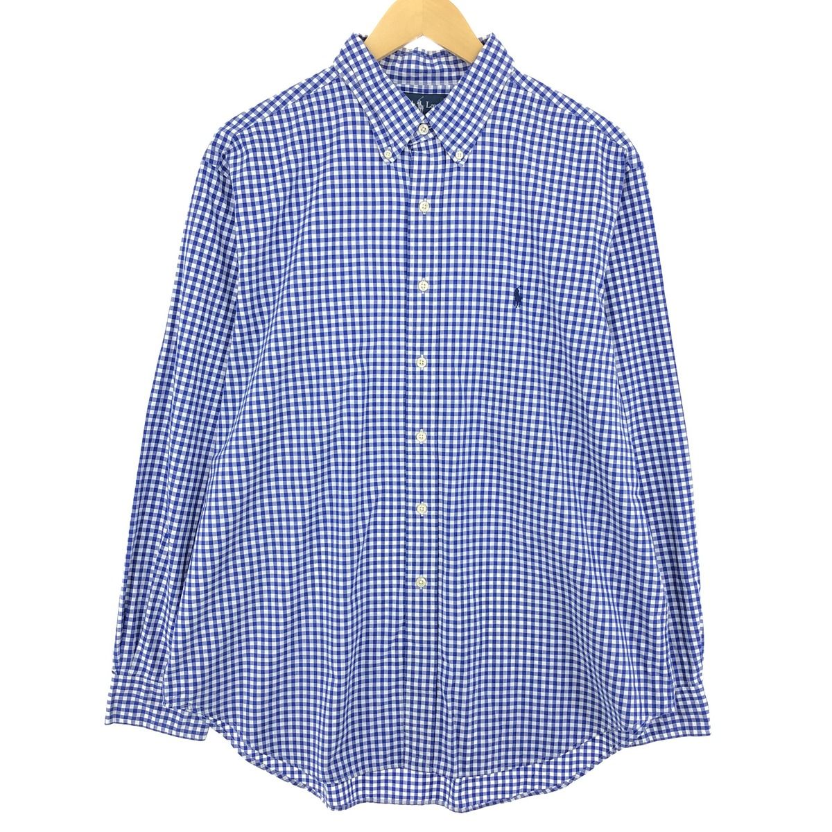 古着 ラルフローレン Ralph Lauren CLASSIC FIT ギンガムチェック 長袖 ボタンダウンチェックシャツ メンズXL /eaa442678/eaa442678