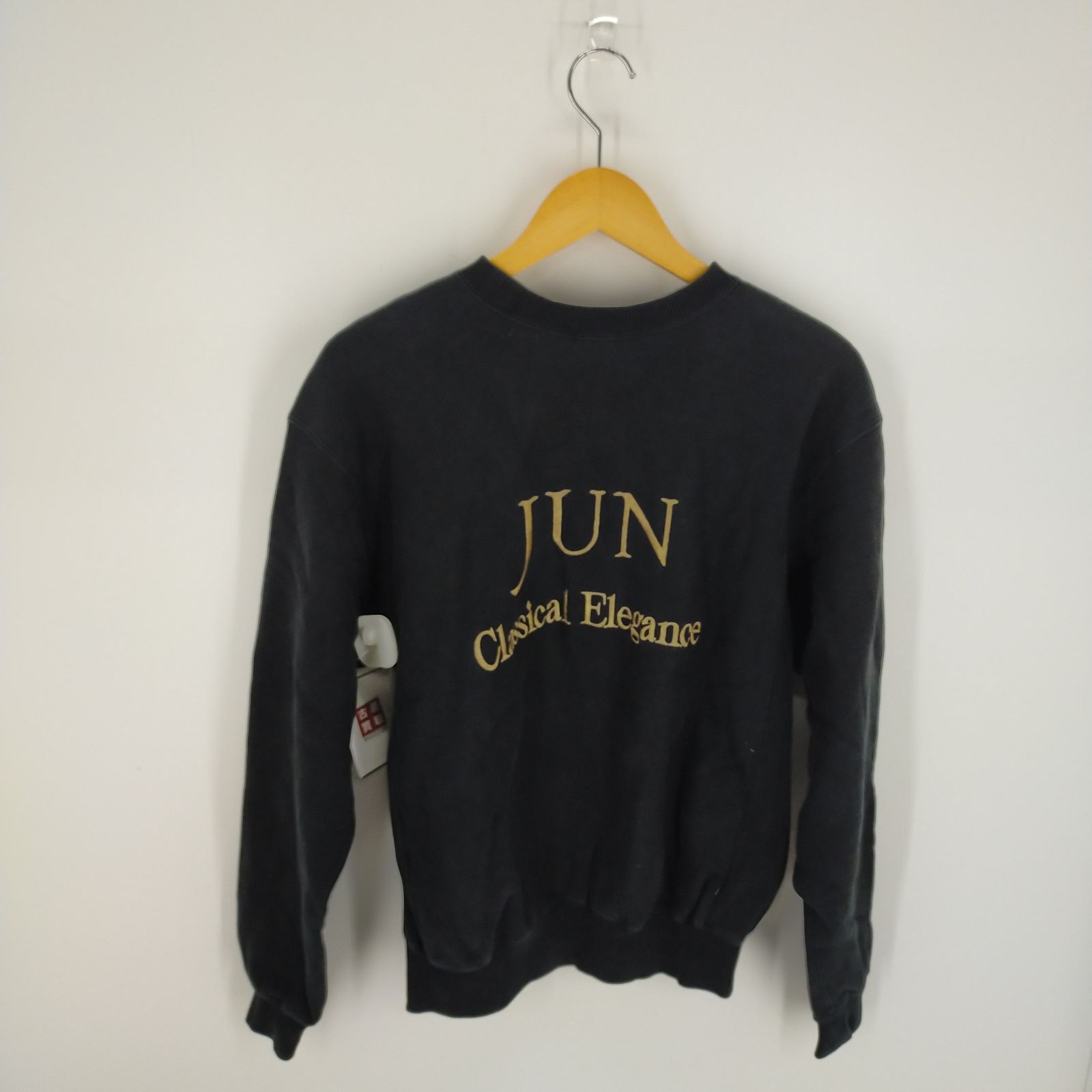 80s JUN MEN スウェット 刺繍 ブラウン バック刺繍 80年代 JUN