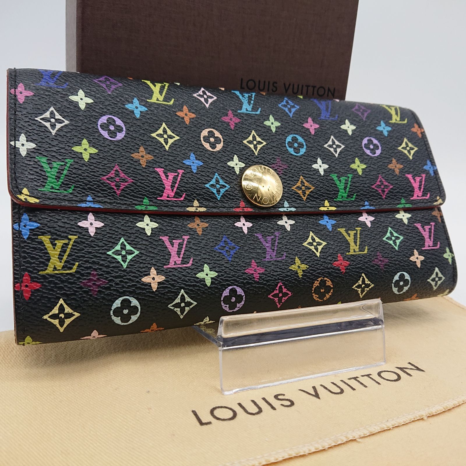 美品】LOUIS VUITTON ルイヴィトン マルチカラー サラ 長財布 美品】LOUIS VUITTON ルイヴィトン マルチカラー サラ 長財布