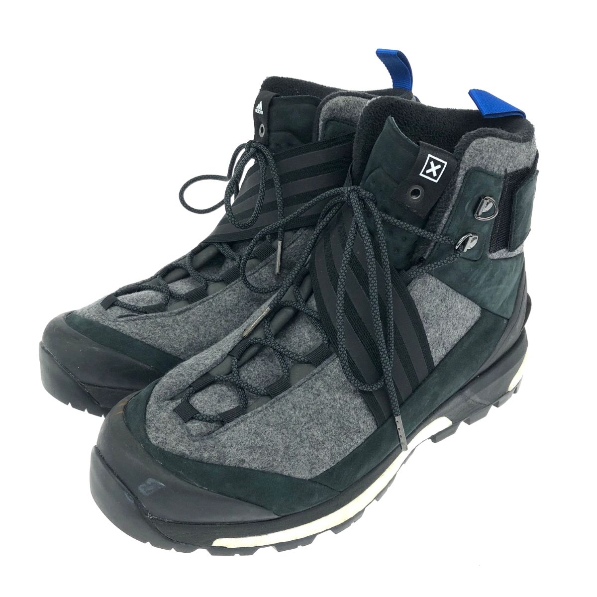 adidas アディダス 表記サイズ 28.5 TERREX TRACEFINDER XHIBITI ブーツ CM7881 ブラック|グレー 替え紐付き メンズ 240001135274