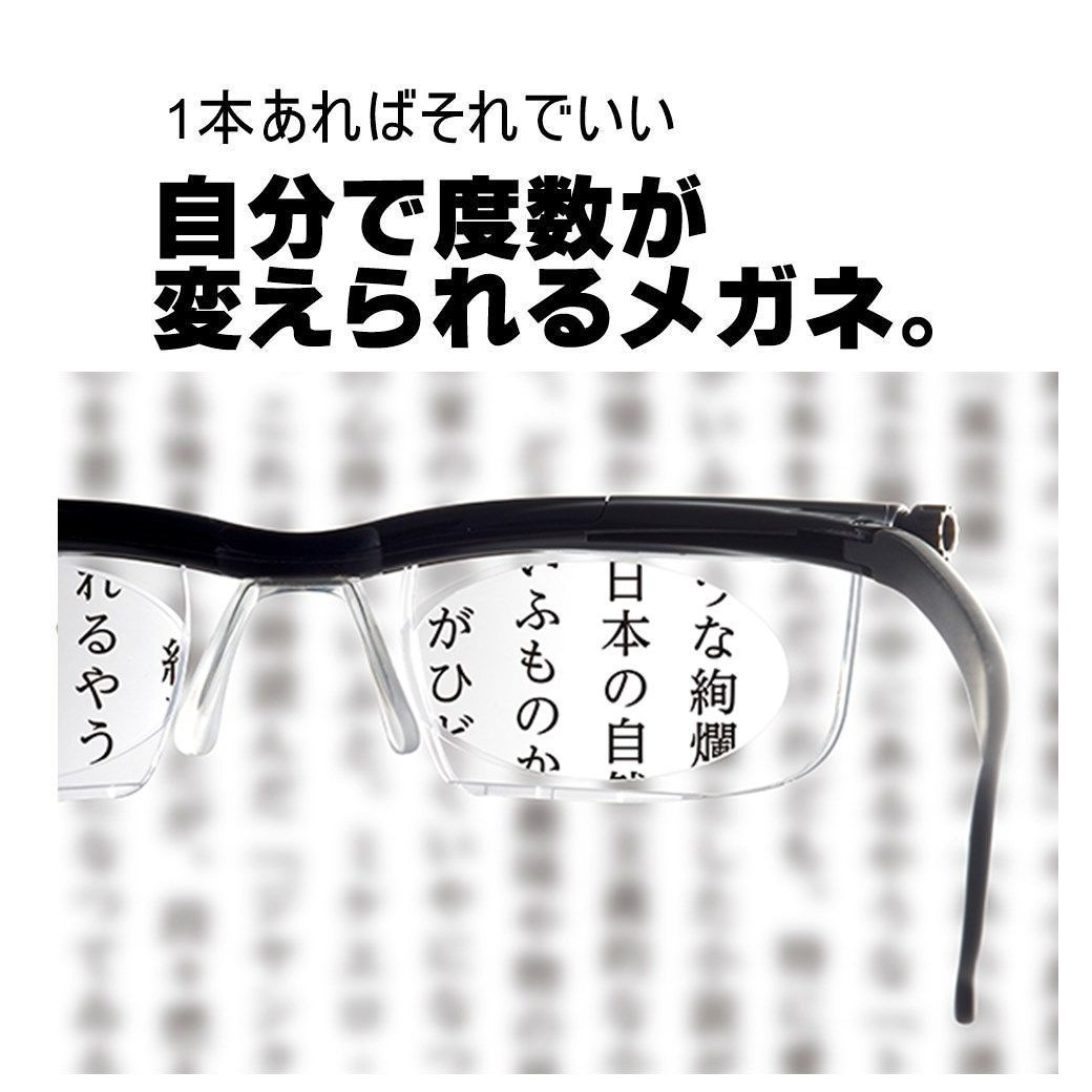 自分で度数が変えられるメガネ「ドゥーライフワン」近視・遠視