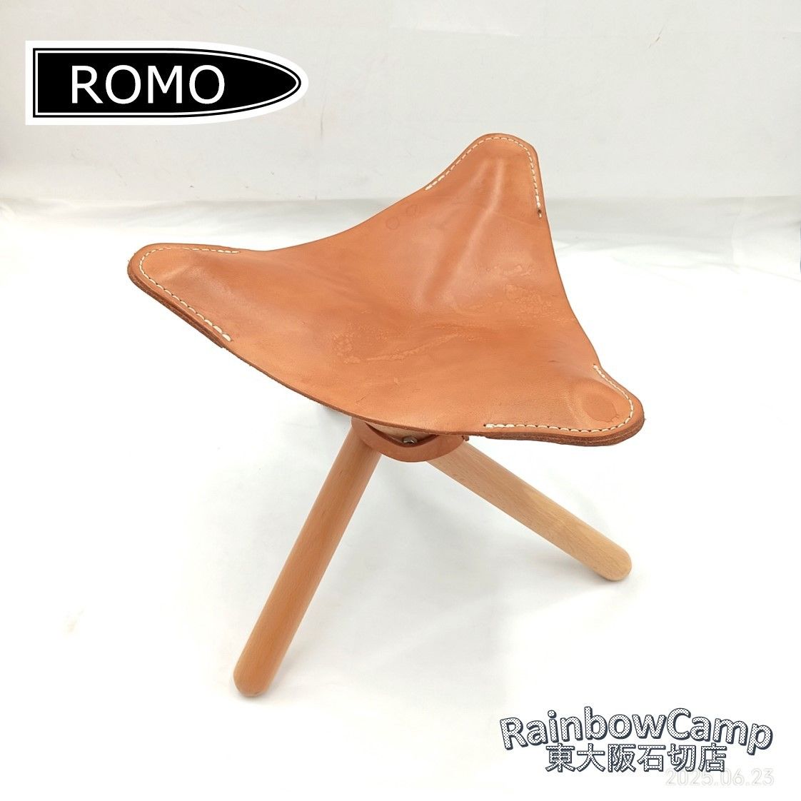 ROMO(ロモ) sansa chair サンサチェアー ヌメ革の折り畳み椅子