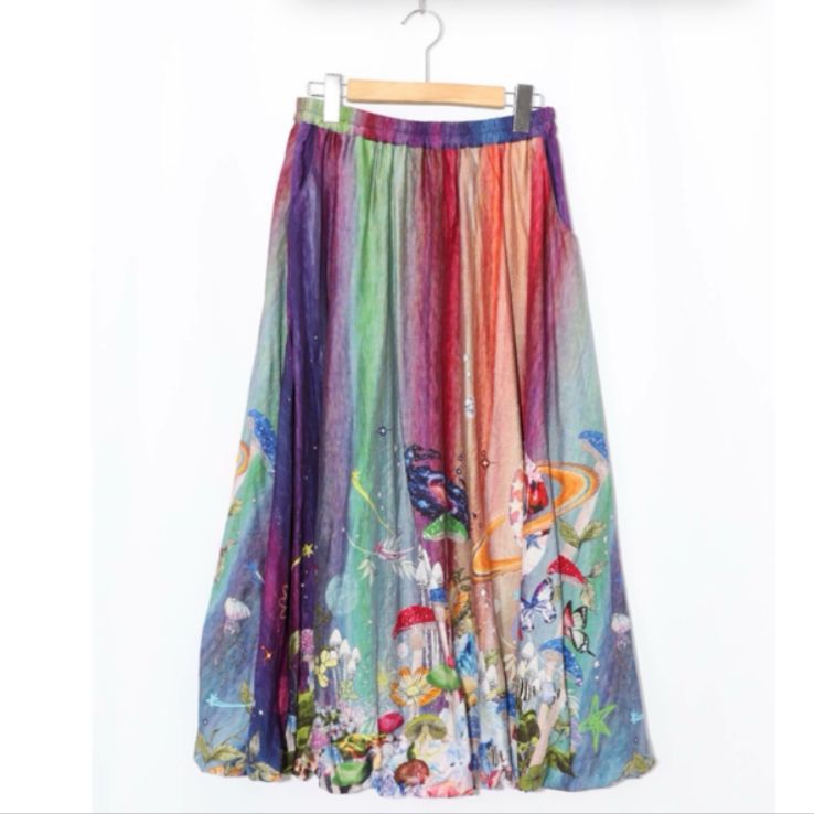 スカラー　153677：クラゲ宇宙orきのこ惑星 2柄展開バルーンスカート Scolar クラゲ宇宙orきのこ惑星 2柄展開バルーンスカート - メルカリ