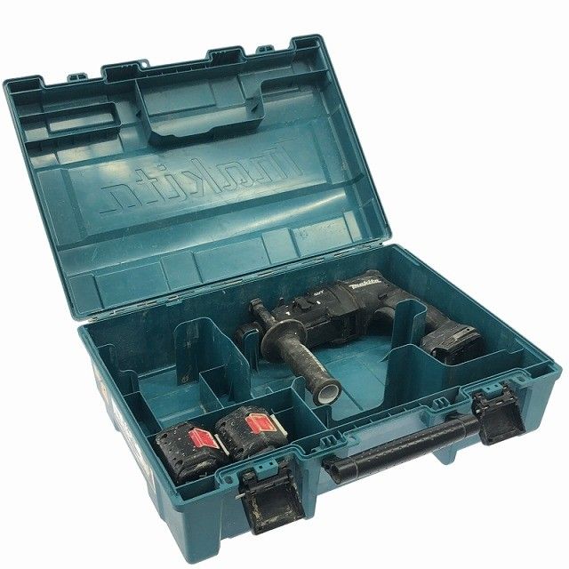 品 makita マキタ 18V 18mm 充電式ハンマドリル HR182D バッテリ2個 6.0Ah 5.0Ah ケース付 コードレス ハンマードリル116740