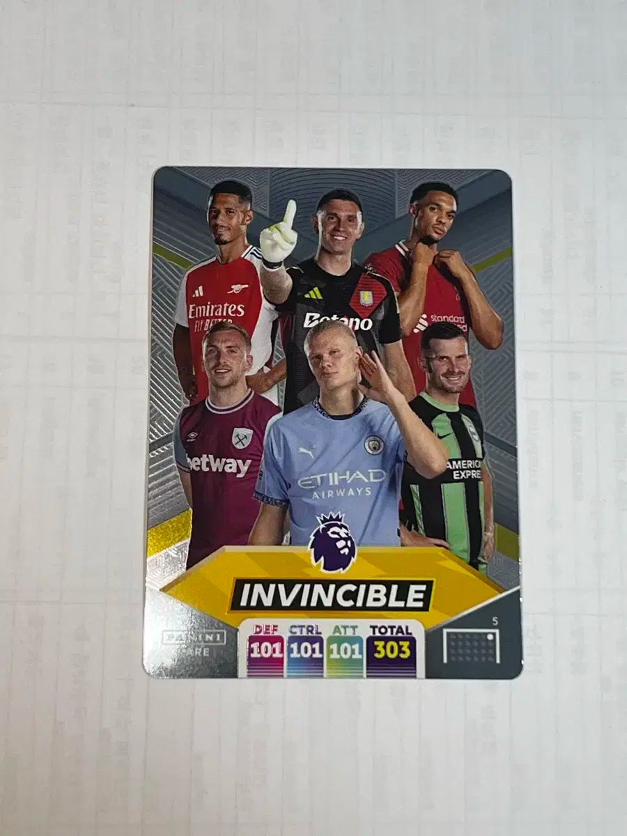 【雷市場（ポンジャン）商品韓国直送】 Panini パニーニ EPL 2025 アドレナリン サッカーカード (見えない)
