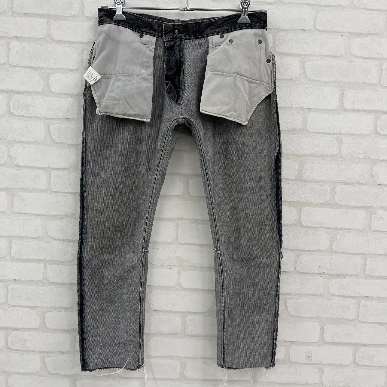 M】マジックスティック サイドラインカットオフ デニムパンツ ジーンズ/MAGIC STICK DENIM PANTS JEANS/ダメージド ほつれ  加工/綿 コットン 日本製 MADE IN JAPAN/ 服飾 (72-2024-1205-KO-007) - メルカリ