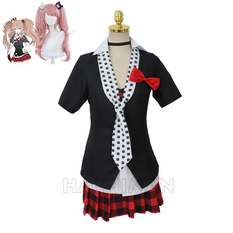 ダンガンロンパ 江ノ島盾子 衣装 コスプレ ウィッグ付き 中古品 ダンガンロンパ 江ノ島盾子 衣装 コスプレ ウィッグ付き