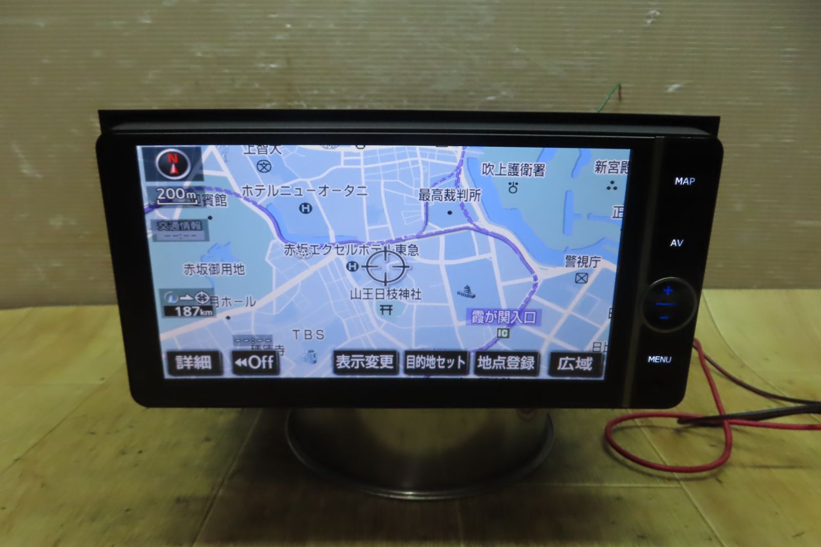 付 F2222|トヨタ純正 NHZD-W62G HDDナビ 地図2012年 地デジTVフルセグ内蔵 Bluetooth内蔵 CD DVD再生OK 本体のみ