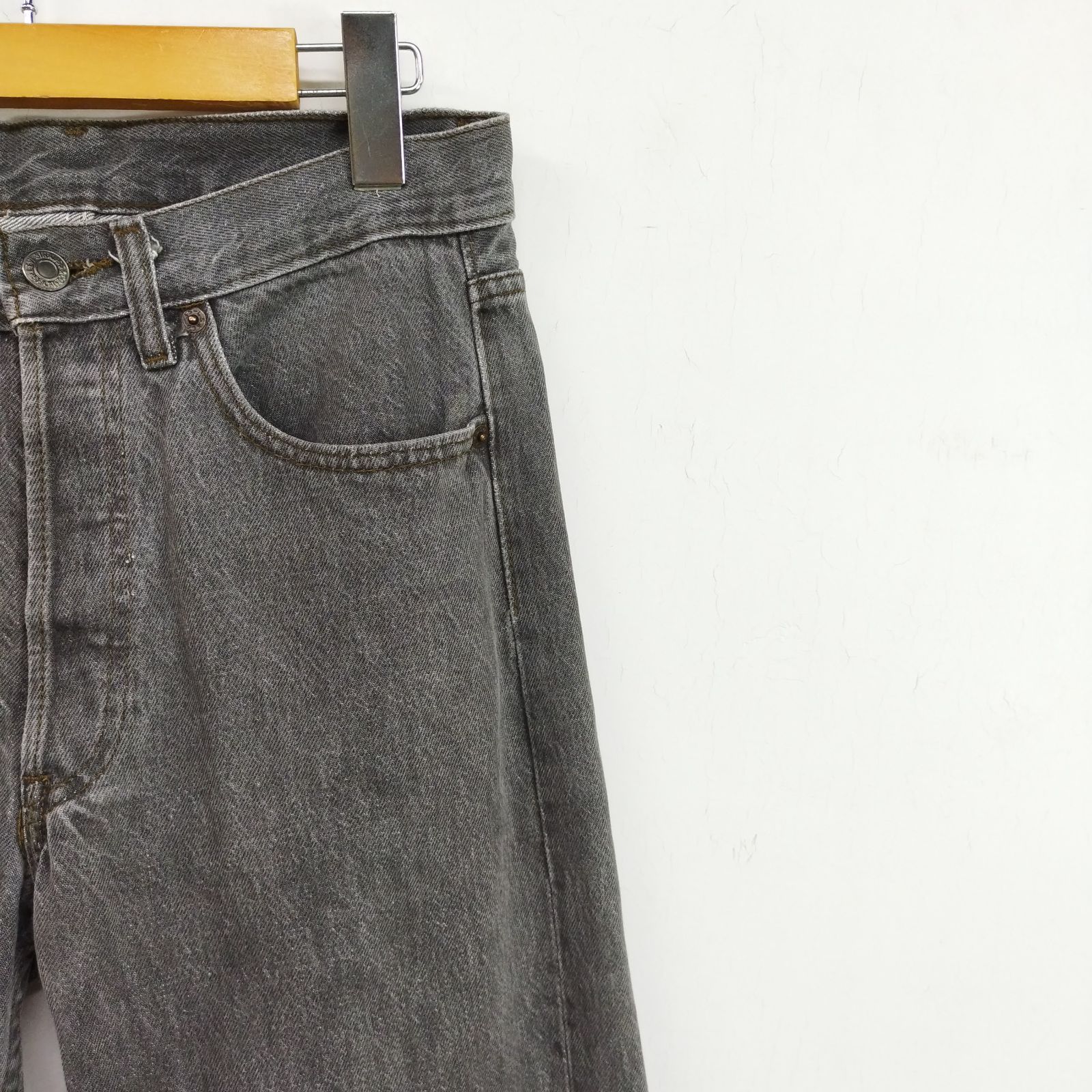 美品90sLevi's リーバイス W515 先染めブラックデニムパンツ W29 90s USA製 Levi'sリーバイス 501 先染め ブラック デニムパンツ