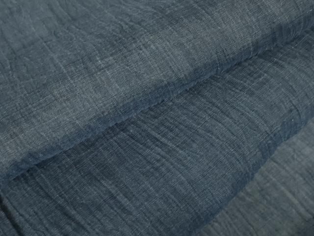 平和屋着物＊夏物　男性　小千谷ちぢみ　濃紺地　麻　逸品　未使用　CAAW4865dy 平和屋着物＊夏物 男性 小千谷ちぢみ 濃紺地 麻 逸品 未使用 CAAW4865dy