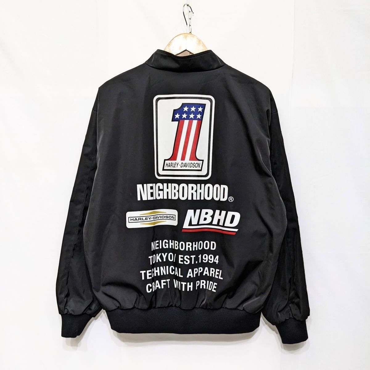 極美品 22AW NEIGHBORHOOD HARLEY DAVIDSON H-D RACING JK PE ボーン 