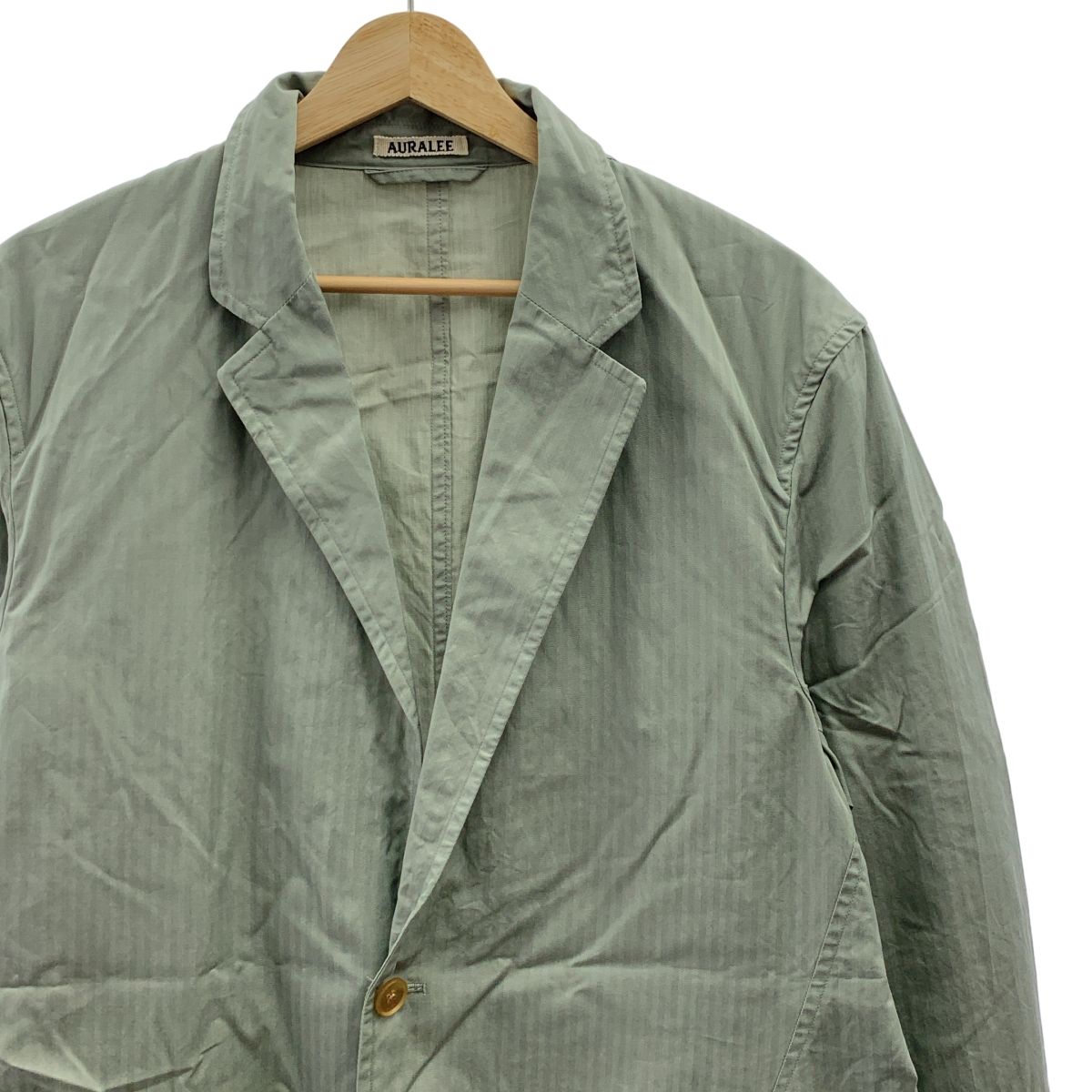 AURALEE / オーラリー | 2022SS | WASHED FINX HERRINGBONE JACKET