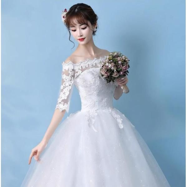 ウェディングドレス 二次会 結婚式 披露宴 ブライダル ロングドレス 5