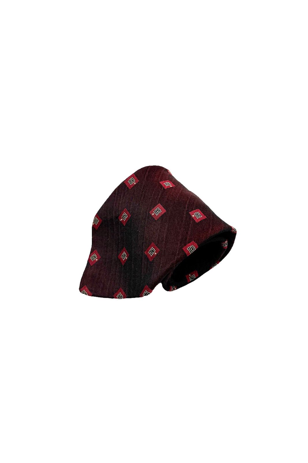 Made in ITALY DOLCEu0026GABBANA tie ドルチェ＆ガッバーナ ネクタイ シルク 総柄 バーガンディ ヴィンテージ 単品 ネ