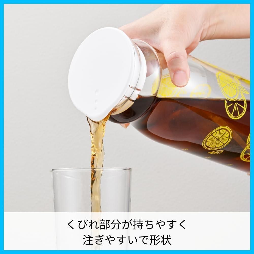 商品 耐熱フリーポット レトロ レモン 冷水筒 実用容量1200 ml HARIO ハリオ 透明 黄色 耐熱ガラス製 熱湯 食洗器OK 麦茶ポット FPR-12-LM