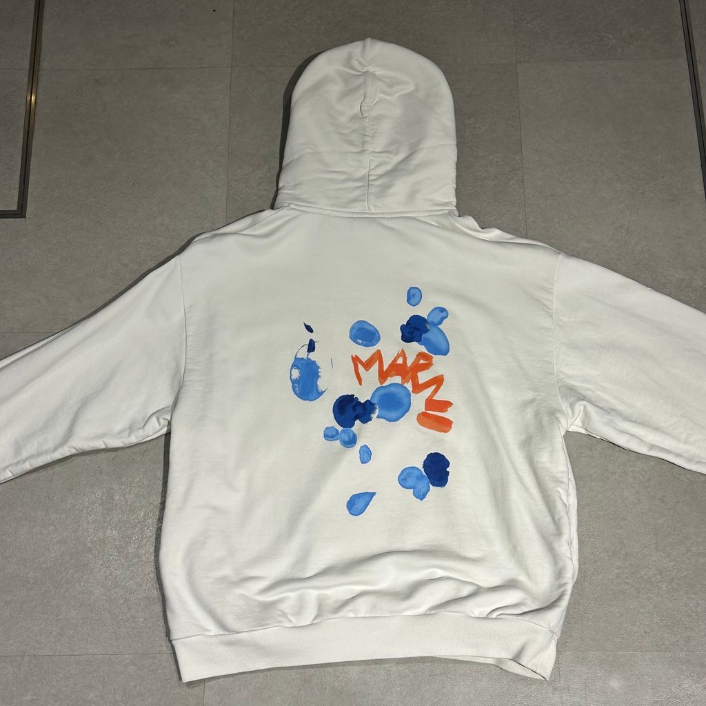 MARNI マルニ 24SS Dripping Logo Print Hoodie ロゴプリント