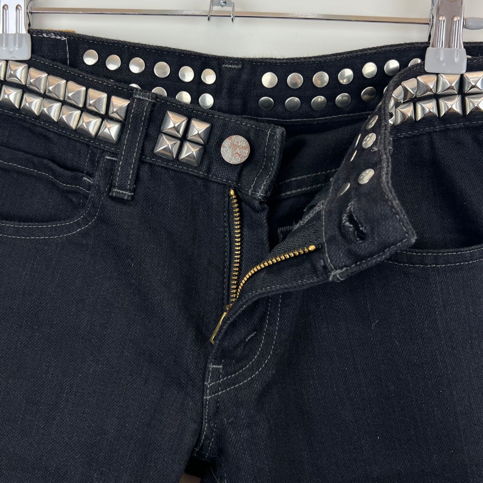 Levi's Fenom FRAGMENT FM322 studs black denim S リーバイス