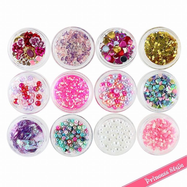 シャカシャカ ネイル レジン 材料 封入パーツ 24個セット シャカシャカ ネイル レジン 材料 封入パーツ 24個セット