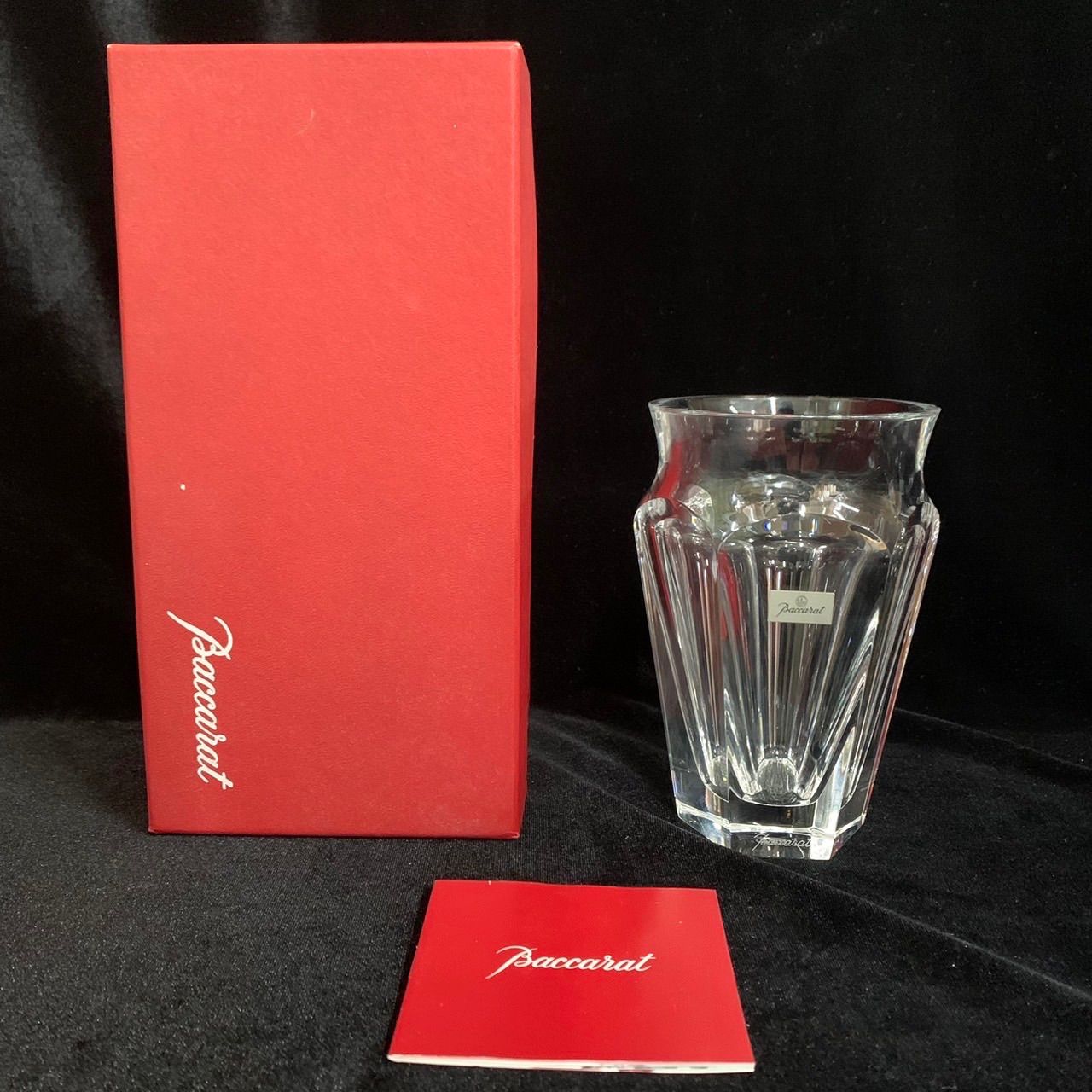 バカラ ネリー 花瓶 フラワーベース 栞 クリスタルガラス 箱入り
