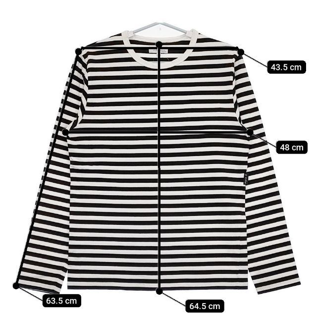 agnes b. homme ボーダー 長袖Tシャツ カットソー ロンT