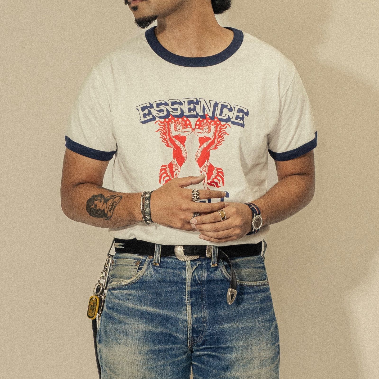 LXPL TEE EH アメカジ リンガーTシャツ - メルカリ