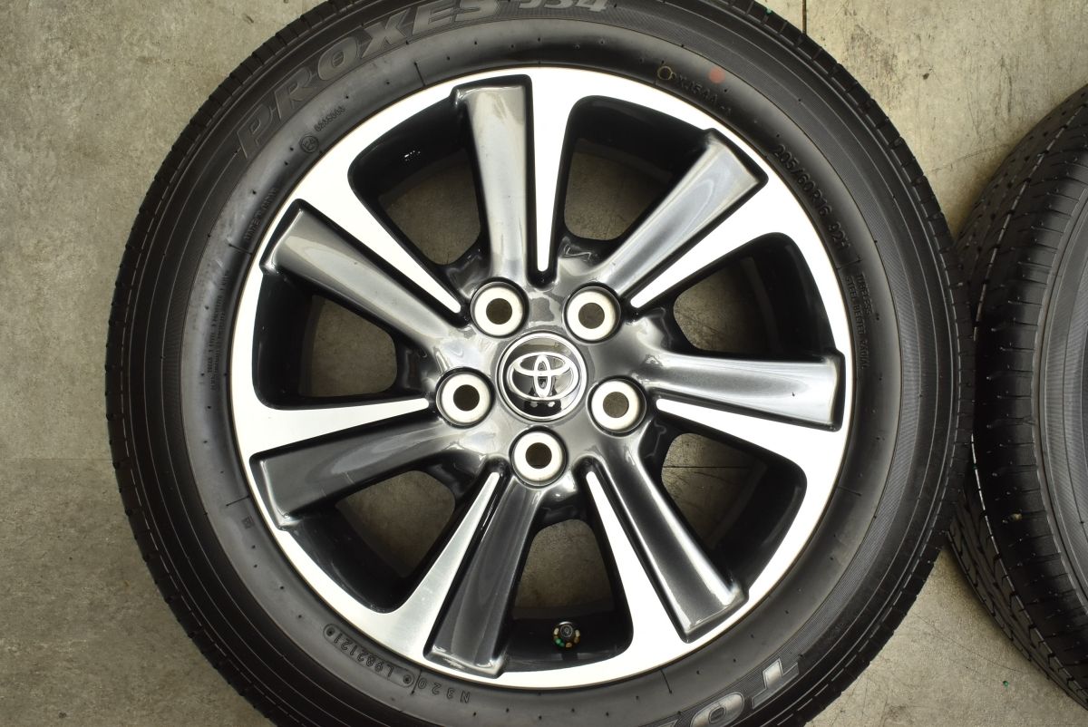 【TOYO PROXES J54 205/60R16】夏タイヤ【トヨタ 80ヴォクシー 純正ホイール 16インチ 6J5HPCD114.3+50】ノア エスクァイア流用　(VTH370) クレジットカード QR決済可能 バリ溝】トヨタ 80 ノア ヴォクシー 純正 16in 6J +50 PCD114.3