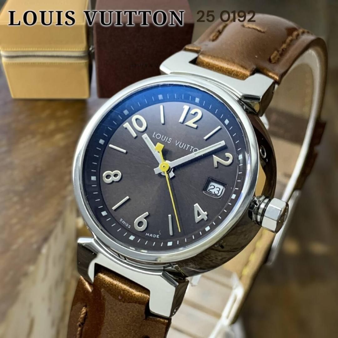 ルイヴィトン タンブール デイト Q1211 レディース腕時計 仕上済