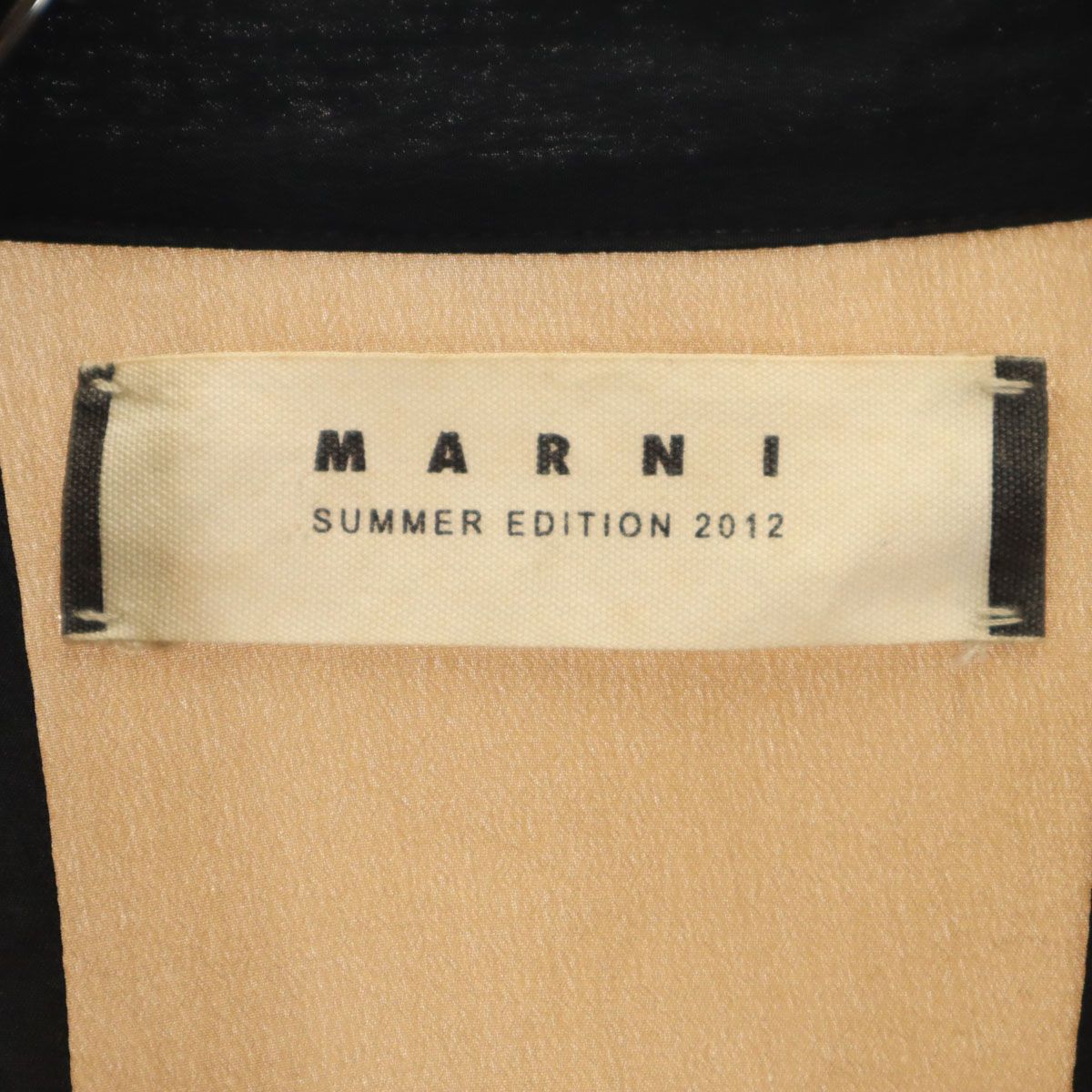MARNI - 古着 MARNI マルニ ポルトガル製 シルク 半袖 ブラウス 38 ブラウン プルオーバー レディース MARNI - 古着 MARNI マルニ ポルトガル製 シルク 半袖 ブラウス