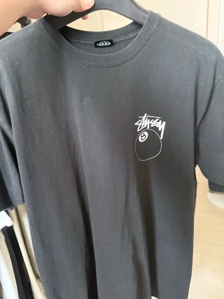 L STUSSY ステューシー 8 ボール 半袖 黒